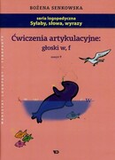 9788361009719 Ćwiczenia artykulacyjne głoski w f Zeszyt 9 Senkowska Bożena Wydawnictwo Edukacyjne