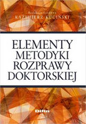 9788379306183 Elementy metodyki rozprawy doktorskiej Difin