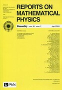 9770034487146 Reports on Mathematical Physics 81/2 wersja krajowa Wydawnictwo Naukowe PWN