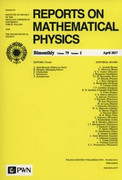 Reports on Mathematical Physics 79/2/2017 Wydawnictwo Naukowe PWN