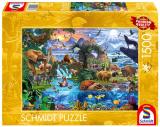 Puzzle 1500 el. Świat zwierząt