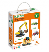 CzuCzu Karty obrazkowe na sznurku Pojazdy 2+