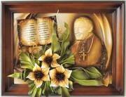 PAPIEŻ JAN PAWEŁ II - OBRAZ Z DEDYKACJĄ - PS6-1 ART DECO