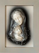 Obraz z Maryją, Matka Boża - Czarno-biały - S3-13 ART DECO