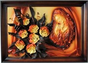 Obraz z Matką Boską - kwiaty - K8S-5 ART DECO