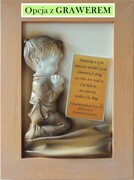 Obraz na pamiątkę Komunii Świętej - Chrztu - dla chłopca - 40x30cm - A2-C6 ART DECO