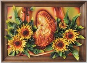 OBRAZ Z MATKĄ BOŻA - SŁONECZNIKI - K8S-1 ART DECO