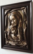 Maryja - obraz z Matką Boską w drewnianej ramie - S3-17 ART DECO