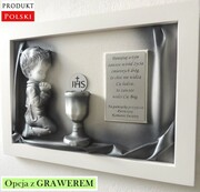 Pamiątka I Komunii Świętej dla chłopca + DEYKACJA A3-C10 (1) ART DECO