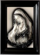 CZARNO-BIAŁY OBRAZ ZE SKÓRY 