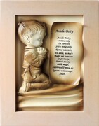 Obraz dla chłopca na Pamiątkę Chrztu - Komunii - 40x30cm - A2-C5 ART DECO