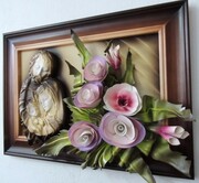 Obraz Święta Rodzina z kwiatami - Rękodzieło - K5SR-2 ART DECO