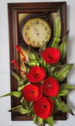 MAKI - OBRAZ I ZEGAR na prezent dla kobiety z okazji 60-tych urodzin ART DECO