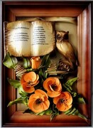 Obraz z dedykacją dla nauczyciela/ki - skórz - SD5-1 ART DECO