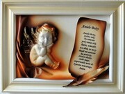 OBRAZ Z ANIOŁKIEM I DEDYKACJĄ - A2-1 ART DECO