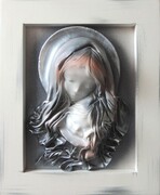 Obraz prezent na CHRZEST maryja z dzieciątkiem - RĘKODZIEŁO - S1-8 ART DECO