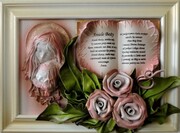 OBRAZ Z MATKĄ BOŻĄ NA CHRZCINY, KOMUNIĘ - K3SK-1 ART DECO