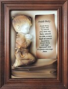 Obraz na CHRZCINY lub KOMUNIĘ - Modlący się chłopiec - A2-C2 ART DECO