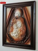 OBRAZ Z DUŻĄ PŁASKORZEŹBĄ ŚWIĘTEJ RODZINY - SR6-2 ART DECO