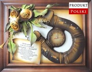 Obraz na prezent Jubileuszowy z dedykacją - Rękodzieło w skórze - k6-7D ART DECO