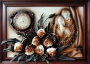 DUŻY OBRAZ, ŚWIĘTA RODZINA, KWIATY, KONIAKOWE RÓŻE. K8SRZ-4 ART DECO