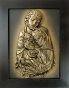 ŚWIĘTA RODZINA, DUŻY WIZERUNEK, POMYSŁ NA PREZENT, ORYGINALNA KOLORYSTYKA. SR6-10 ART DECO