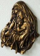 Rzeźba Matki Bożej Maryji w skórze - MS-8 ART DECO