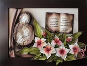 Piękny obraz ŚWIĘTA RODZINA na PODZIĘKOWANIE DLA RODZICÓW + dedykacja - K6D-10 ART DECO