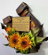 Podkowa z dedykacją i słonecznikami na Jubileusz 50-lecia Ślubu i inne okazje ART DECO