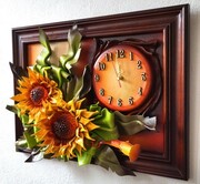 Obraz na prezent dla kobiety URODZINY jubileusz SŁONECZNIKI rękodzieło ART DECO