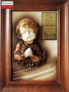 Obraz na prezent dla chłopca z okazji Chrztu, Komunii Świętej - CH5-1 ART DECO