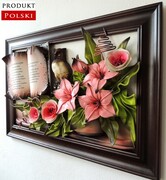 Prezent dla nauczycielki - wychowawczyni na koniec roku, dzień nauczyciela - Obraz z płaskorzeźbą Sowy 