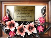 PODZIĘKOWANIE W FORMIE KWIATÓW. BUKIECIK. DZIEŃ BABCI I DZIADKA. DB3-4 ART DECO