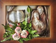 Obraz - PAMIĄTKA ŚLUBU - Święta Rodzina - K6D-5 ART DECO