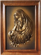 MATKA BOŻA Z DZIECIĄTKIEM. KOLOR BRĄZOWO- ZŁOTY S3-9 ART DECO