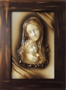 MATKA BOŻA Z DZIECIĄTKIEM. PAMIĄTKA ŚLUBU, ROCZNICY. S5-9 ART DECO