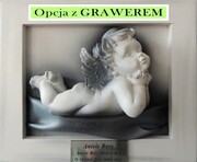 Obraz Anioł Stróż na prezent CHRZCINY komunia A1-10 ART DECO