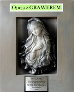 Posrebrzany obrazek z Maryją - fajny pomysl na prezent- GRAWER - S1-10 ART DECO