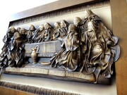 OSTATNIA WIECZERZA 3D , obraz ręcznie wykonany - oryginalny prezent - S8-6 ART DECO