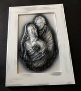 Obraz z Świętą Rodziną - Piekny prezent na ŚLUB, podziękowanie - SR5-13 ART DECO