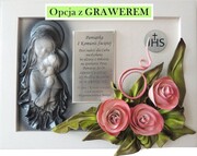 Obraz na prezent - Pamiątka 1 Komunii Świętej - Maryja - dedykacja - 40x30cm - K2SK-1 ART DECO