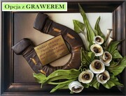 OBRAZ Z PODKOWĄ NA SZCZĘŚCIE. KWIATY, NOWY DOM, INDYWIDUALNA DEDYKACJA. K6D-7 ART DECO