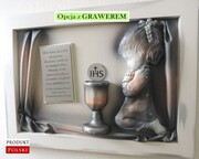 Obraz z dedykacją dla dziewczynki na Komunię Świętą A3-D8 ART DECO