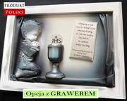 Obrazek Pamiątka I Komunii Świętej dla chłopca + GRAWER A3-C8 ART DECO
