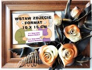 OBRAZEK PREZENT NA KAŻDĄ OKAZJĘ , WSTAW WŁASNE ZDJĘCIE. CIEPŁE KOLORY. K2D-8 ART DECO