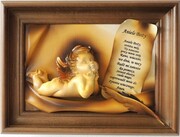 OBRAZ Z ANIOŁKIEM I DEDYKACJĄ - CHRZEST, KOMUNIA - A2-2 ART DECO