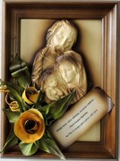 Obraz z dedykacją na prezent ślubny, podziękowanie - ŚWIĘTA RODZINA - K3SD-4 ART DECO