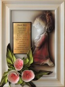 Obraz dla DZIEWCZYNKI z dedykacją (grawerem) na KOMUNIĘ - CHRZCINY - A2-D1 ART DECO