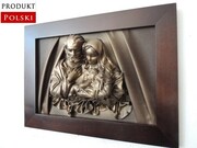 Obraz Święta Rodzina na podziękowanie dla rodziców ŚLUB, jubileusz RĘKODZIEŁO SR3-17 ART DECO