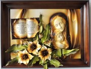 OBRAZ Z MATKĄ BOŻĄ I DEDYKACJĄ - P6-3 ART DECO